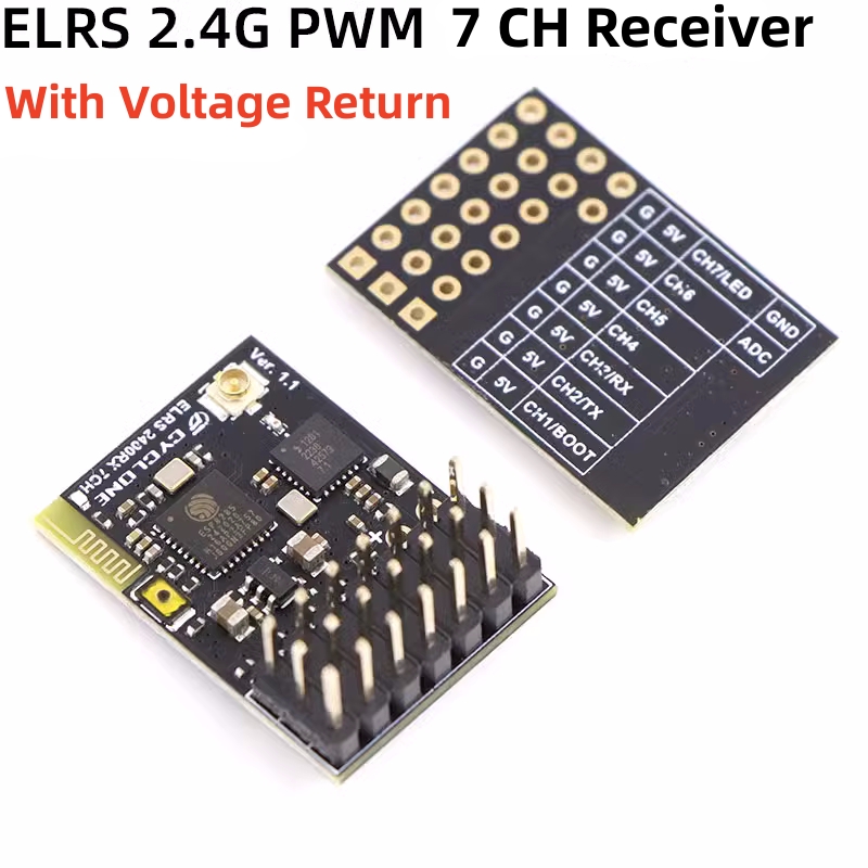 Fpv Drone Flight Controller - Rcカー、fpvドローン、クワッドコプター、elrs 2.4g、pwm、7ch、6ch、crsfレシーバー、サイクロンサポート、elrs 3.2プロトコル用の銅パイプアンテナ