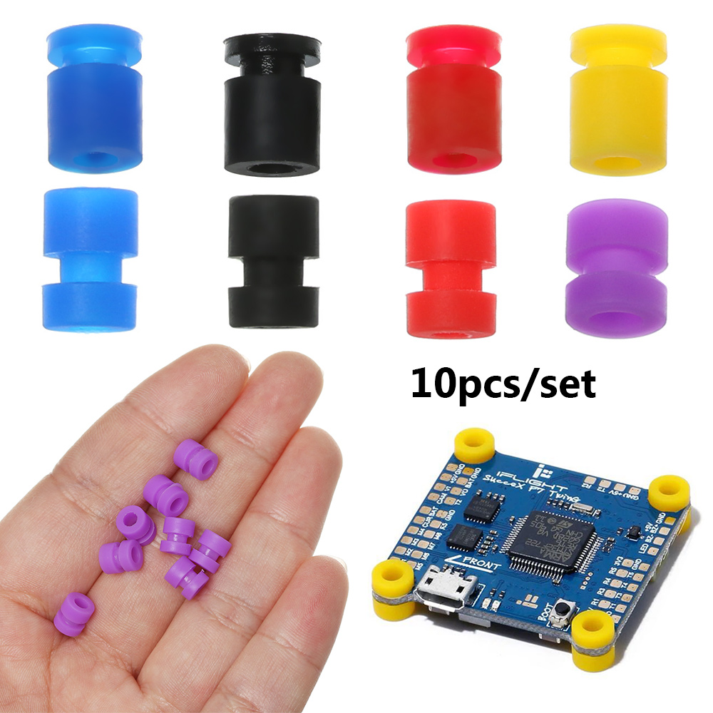 Fpv Drone Tool Kit - 10個のM2/M3ゴム製振動吸収ボール、F3 F4 F7フライトコントローラー、FPVクアッドコプター用、防振、自己固定式取り付け
